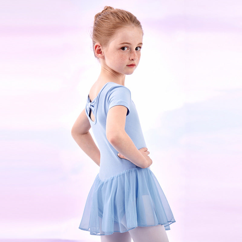 Short-Sleeved Girls Practicing And Dancing Clothes