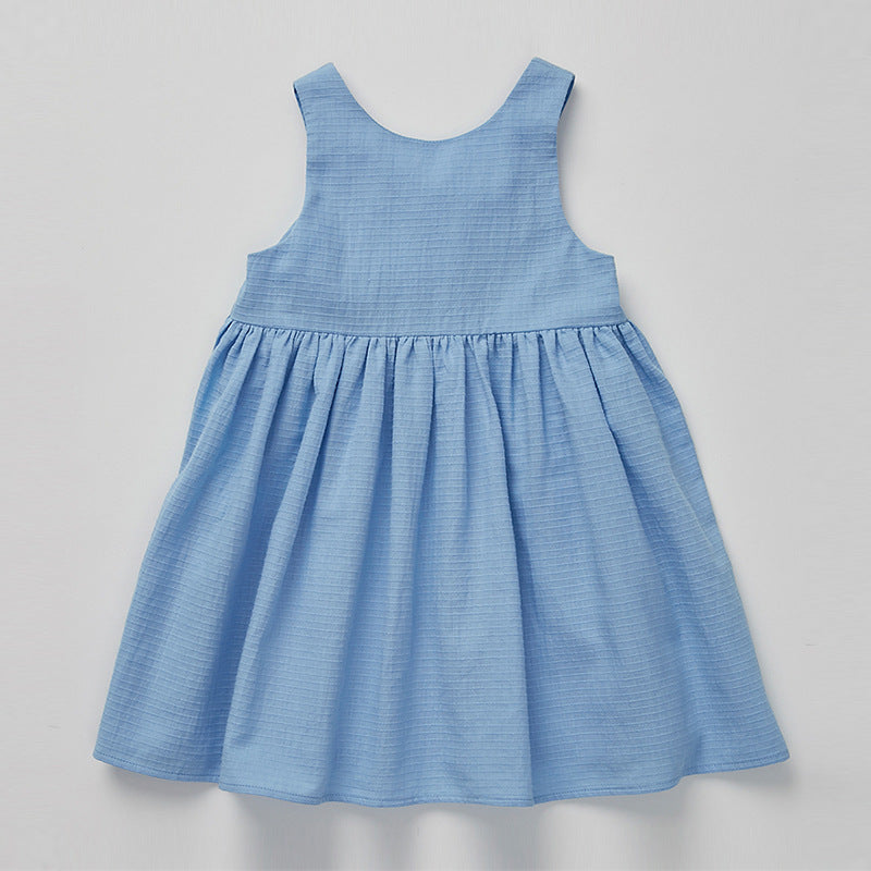 Summer New Girls Clothes Cotton Sleeveless Dress