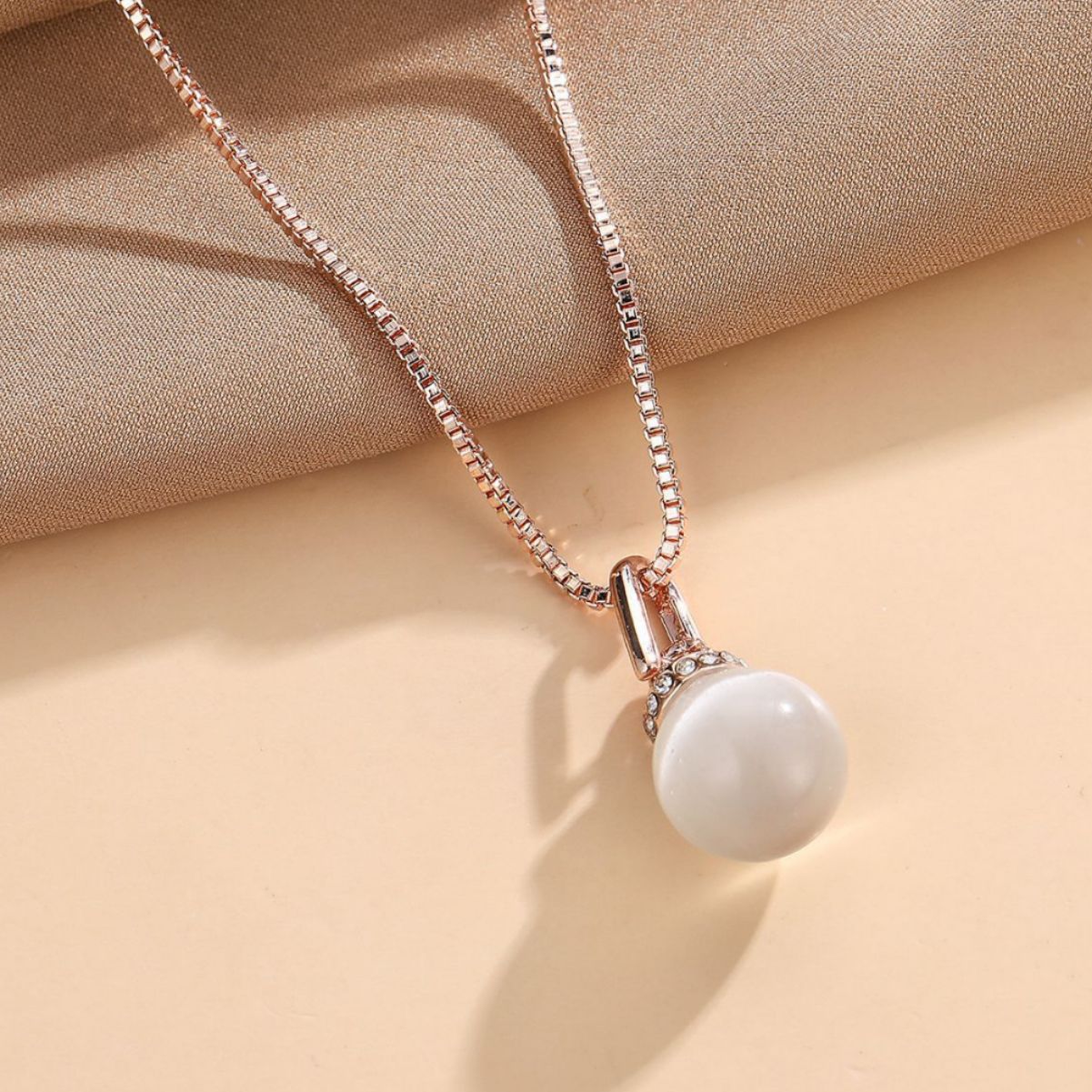 Geometric Ball Resin Necklace Earrings Jewelly Suit