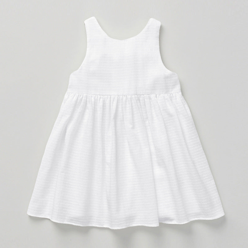 Summer New Girls Clothes Cotton Sleeveless Dress