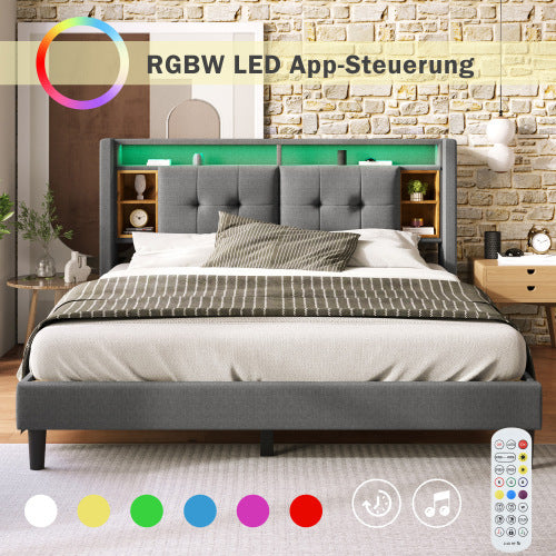 Solid Wood Bed Frame  Size  160cmx200cm