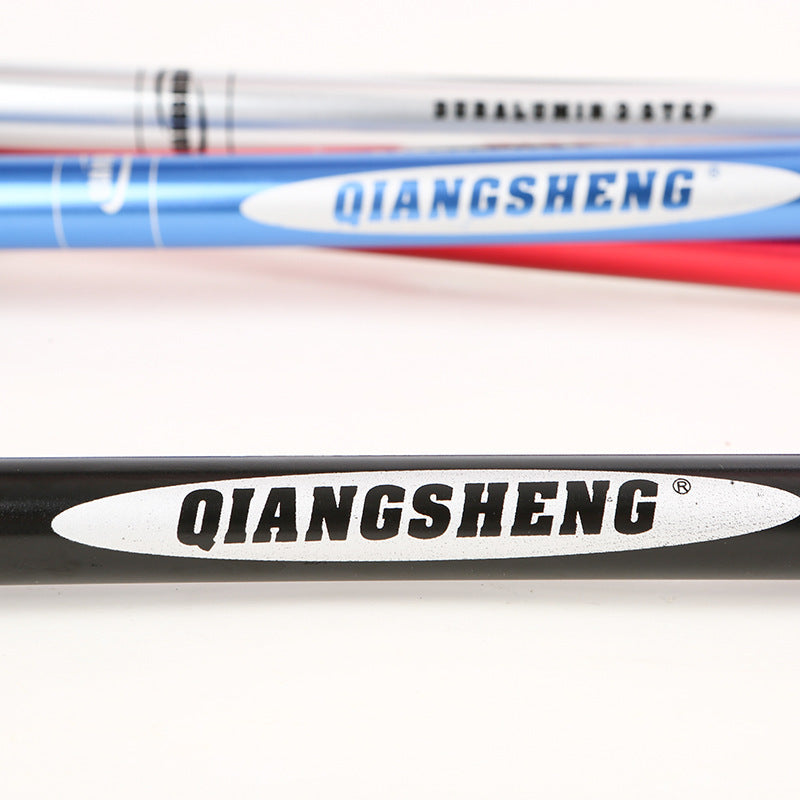 Outdoor Straight Handle Aluminum Alloy Telescopic Trekking Walking Stick