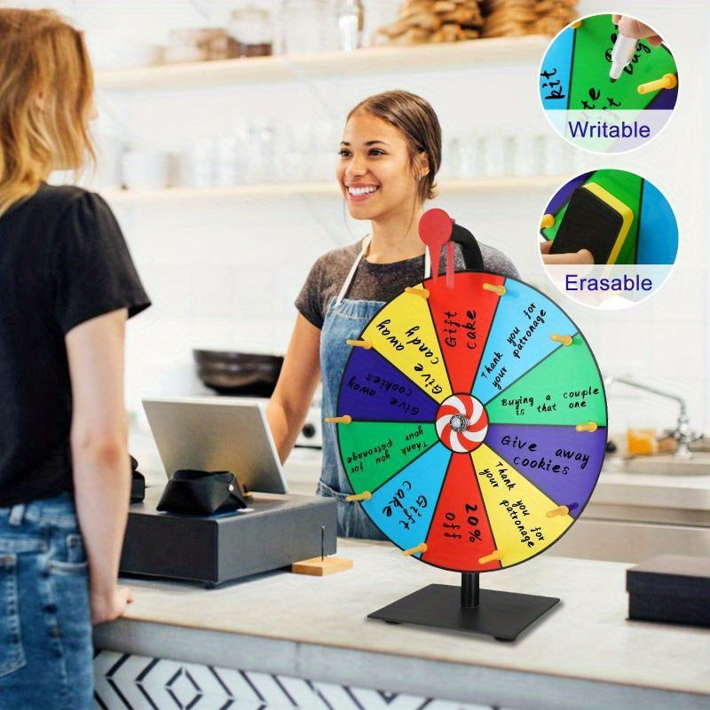 The Hand Of Wealth, Outdoor Activity Turntable, Which Can Be Used For Outdoor Games. It's A Turntable Prop Applicable To Multiple Scenarios, And Comes With Two Markers As Gifts.