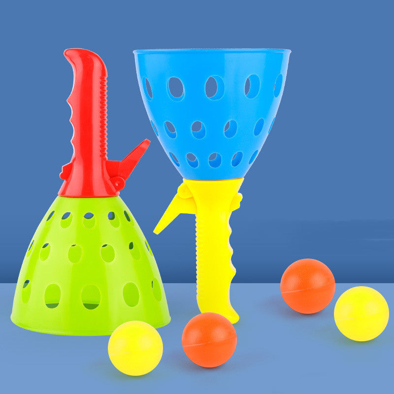Children's Toy Catapult Ball Outdoor Parent-child Double Fun Butt Bouncy Ball Plastic Big Catapult Ball