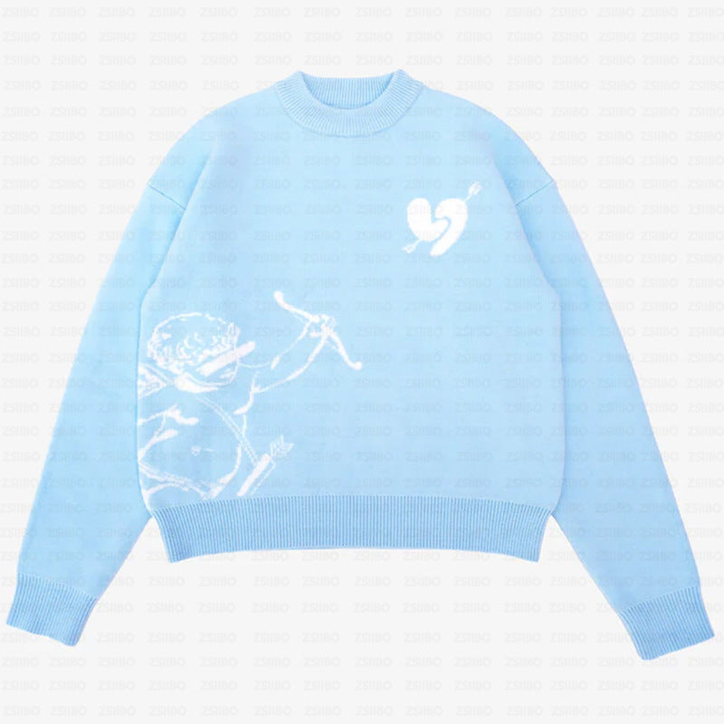 Casual Cupid Archery Jacquard Sweater