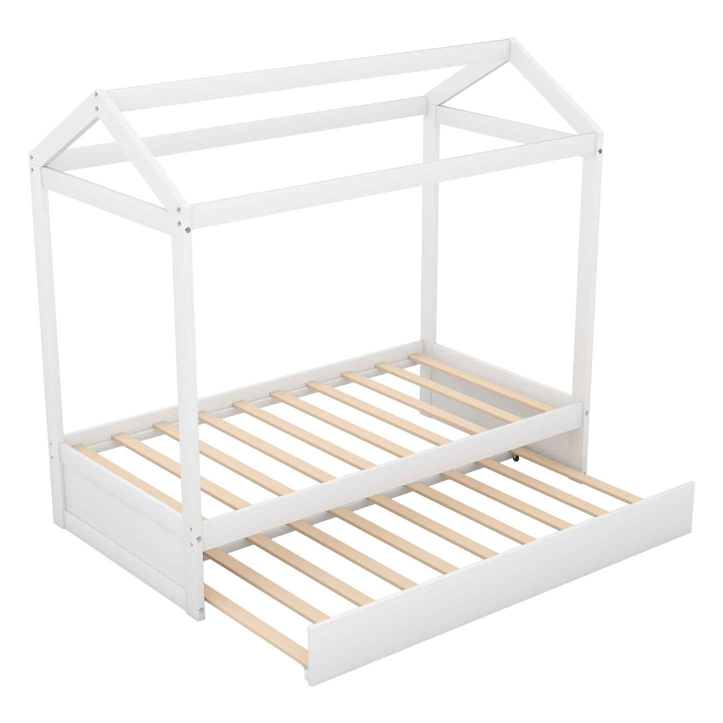 White Can Decorate The Bed Of A House With A Trunk