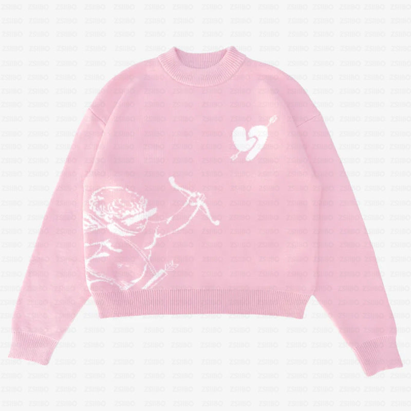 Casual Cupid Archery Jacquard Sweater
