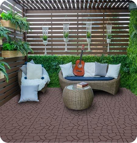 Waterproof, Wear-resistant, DIY Assembly, Garden, Courtyard, Balcony,plastic Flooring