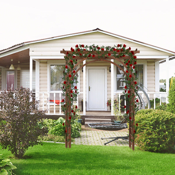 7FT Dark Brown Garden Arch