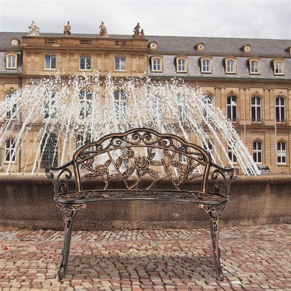 Cast Aluminum Outdoor Courtyard Decoration Park Leisure Rose Chair