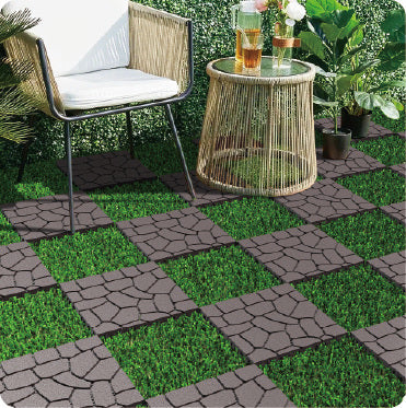 Waterproof, Wear-resistant, DIY Assembly, Garden, Courtyard, Balcony,plastic Flooring
