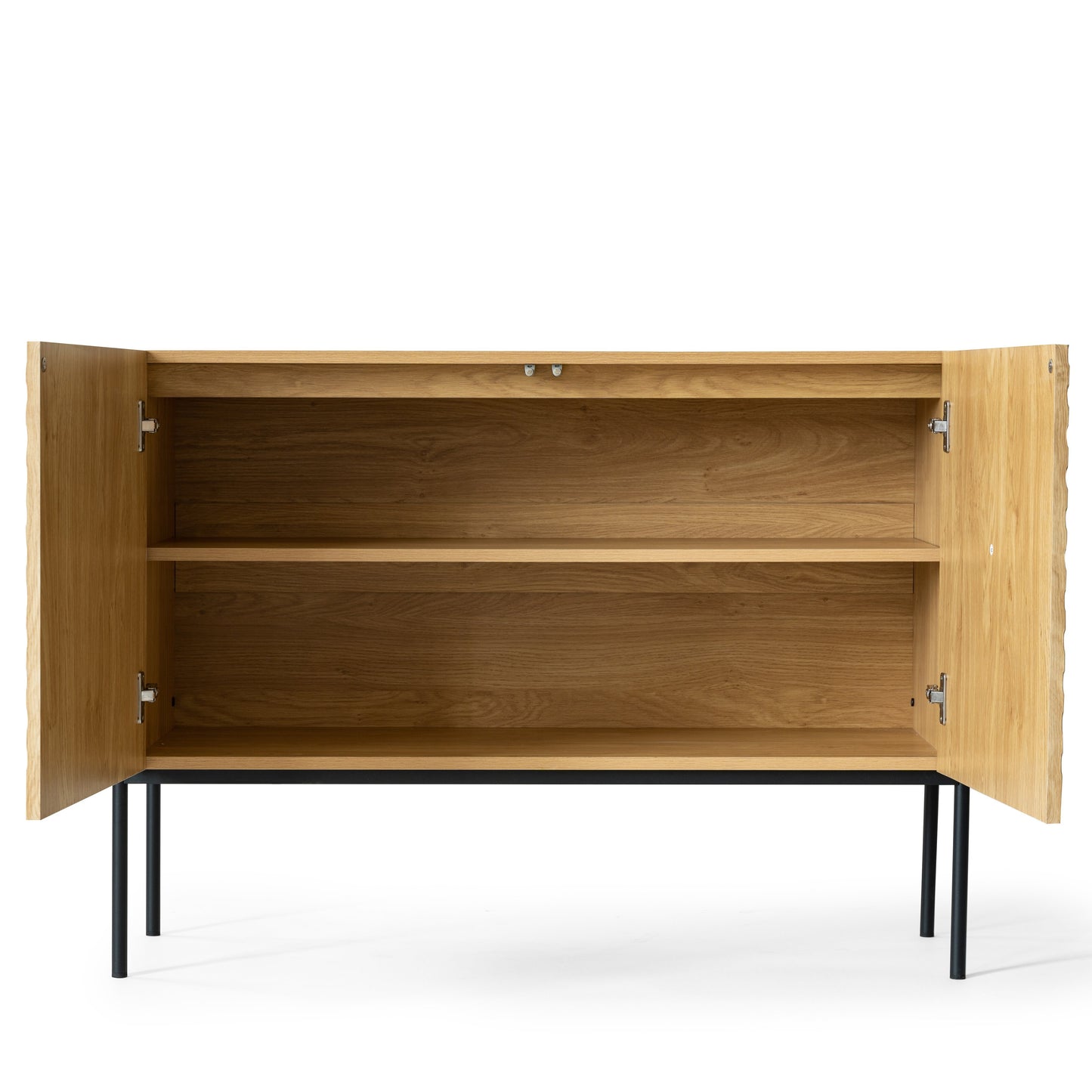 Storage Cabinet With 2 Doors, Adjustable Shelves, Decorative Entryway Accent Cabinet For Living Room, Dining Room