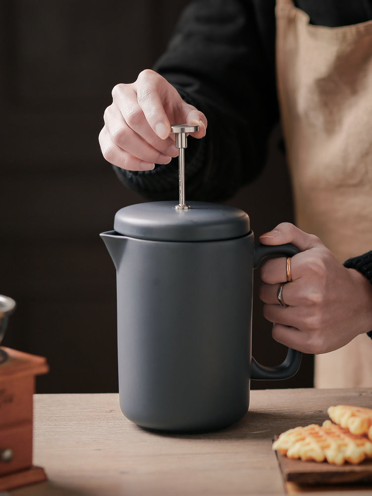 French Pressure Pot Coffee Pot Milk Filter