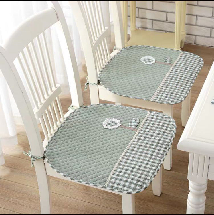 Cotton Fabric Dining Table And Chair Cushion With Anti-slip