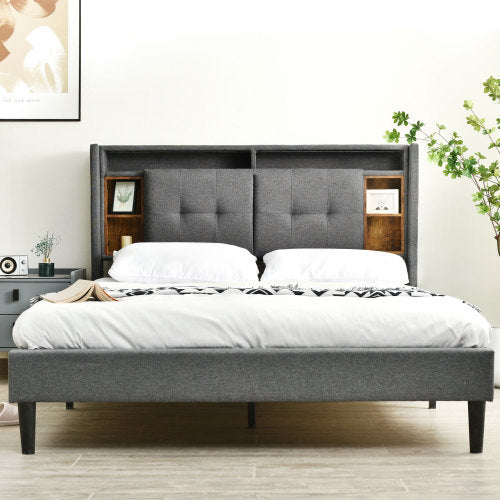 Solid Wood Bed Frame  Size  160cmx200cm