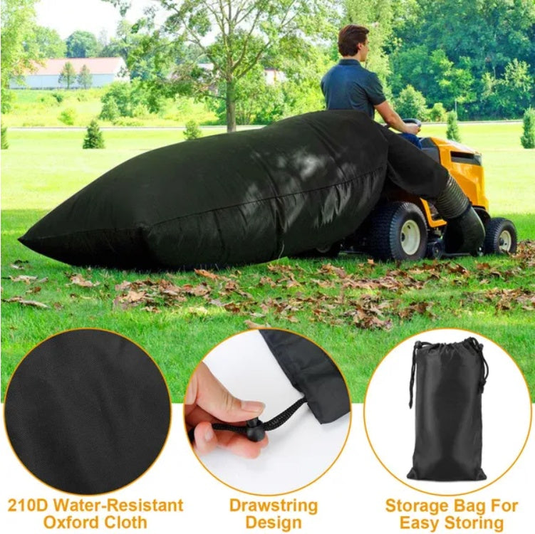 Lawn Tractor Leaf Bag 54 Cubic Feet Standard Garden Waste  Bag W  112in Opening For Fast   Easy Leaf  Riding Lawn Mower Rubbish Bag Outdoor