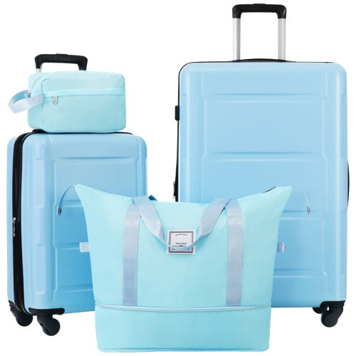 2 Piece Luggage Set With Bags Expanable Spinner Wheels ABS Lightweight Suitcase With TSA Lock 20inch And 28inch