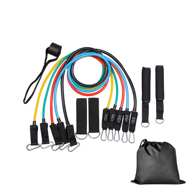 Indoor Sports Exercise Tension Rope 11-piece Set