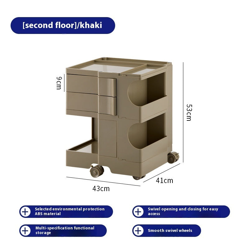 Trolley Rack Snack Storage Cabinet Cosmetics Storage Rack