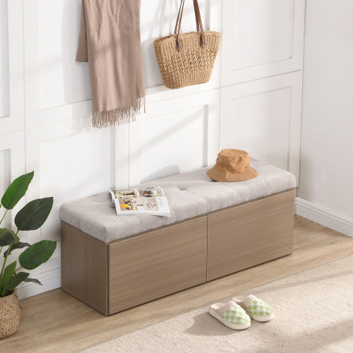 49-inch Storage Table Locker Storage Footstool