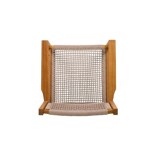 BRAIDED DINING CHAIR Light Brown