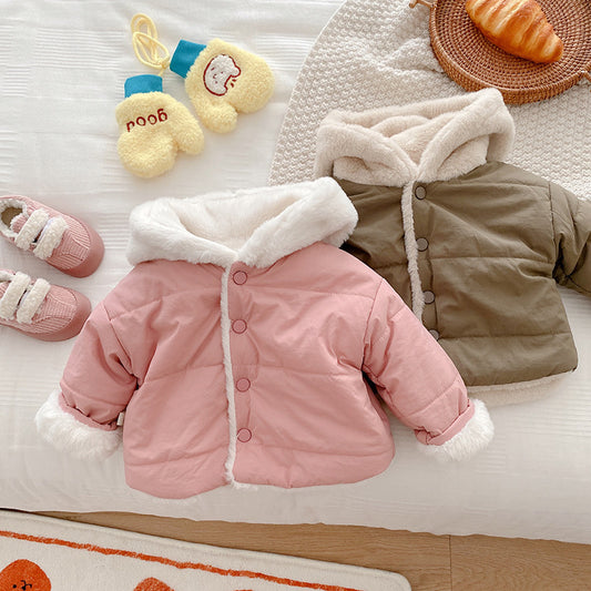 Boy Hooded Thermal Cotton-padded Clothes