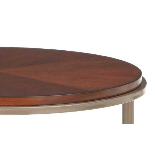 Miles - Round End Table - Brown